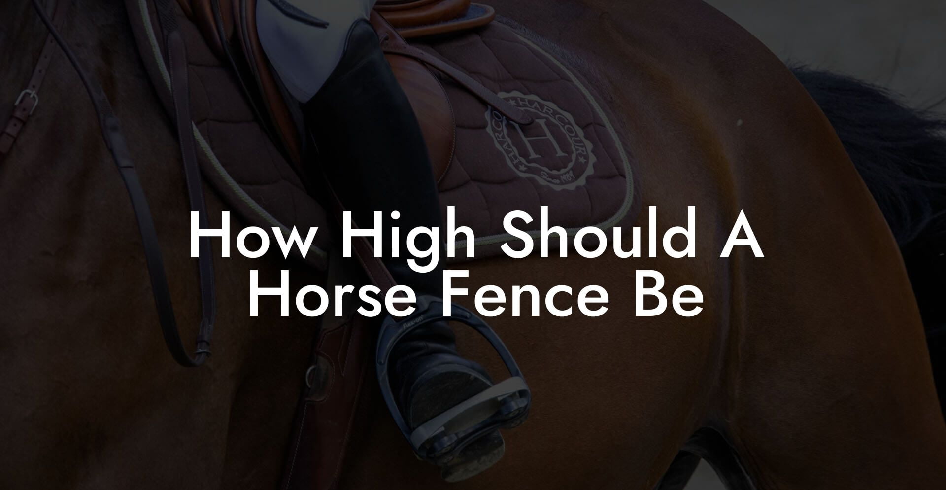 How High Should A Horse Fence Be