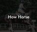 How Horse