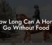 How Long Can A Horse Go Without Food