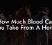 How Much Blood Can You Take From A Horse