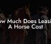 How Much Does Leasing A Horse Cost