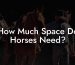 How Much Space Do Horses Need?