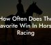 How Often Does The Favorite Win In Horse Racing