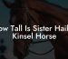 How Tall Is Sister Hailey Kinsel Horse