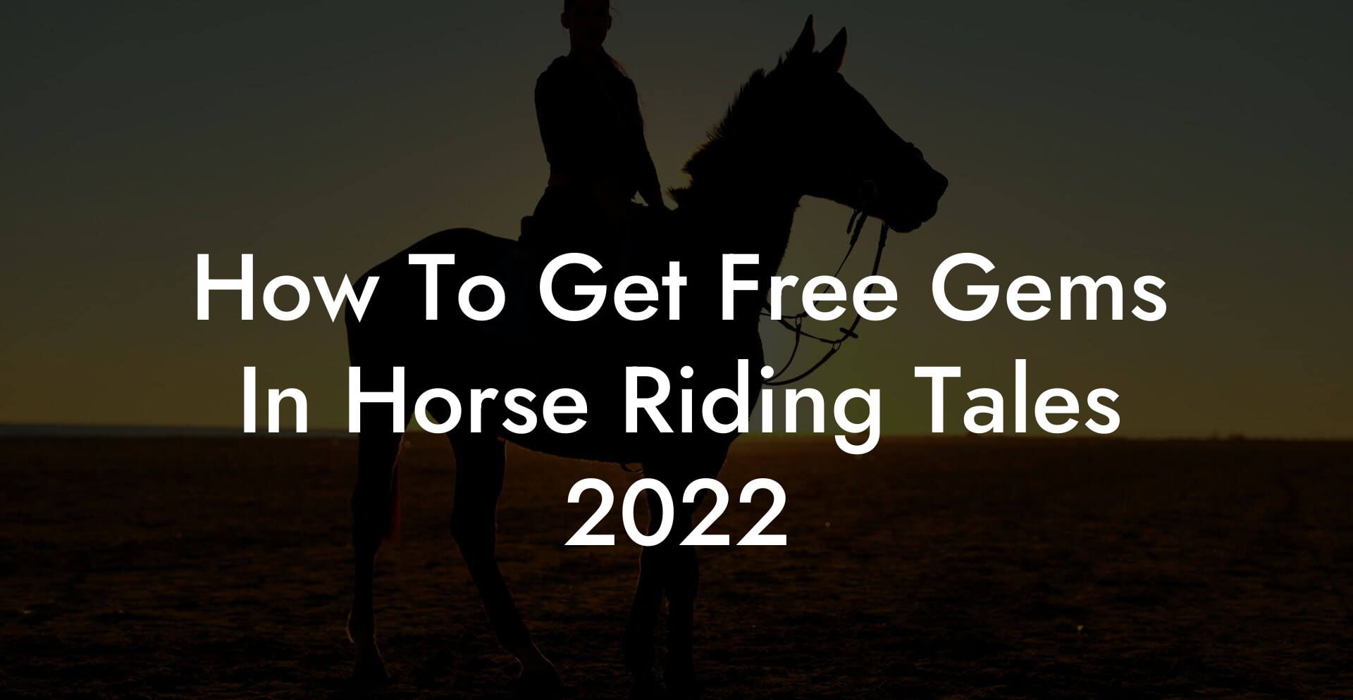 How To Get Free Gems In Horse Riding Tales 2022