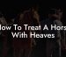 How To Treat A Horse With Heaves