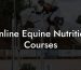 Online Equine Nutrition Courses
