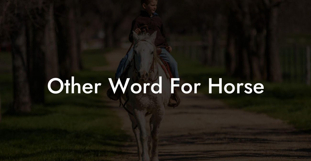 Other Word For Horse