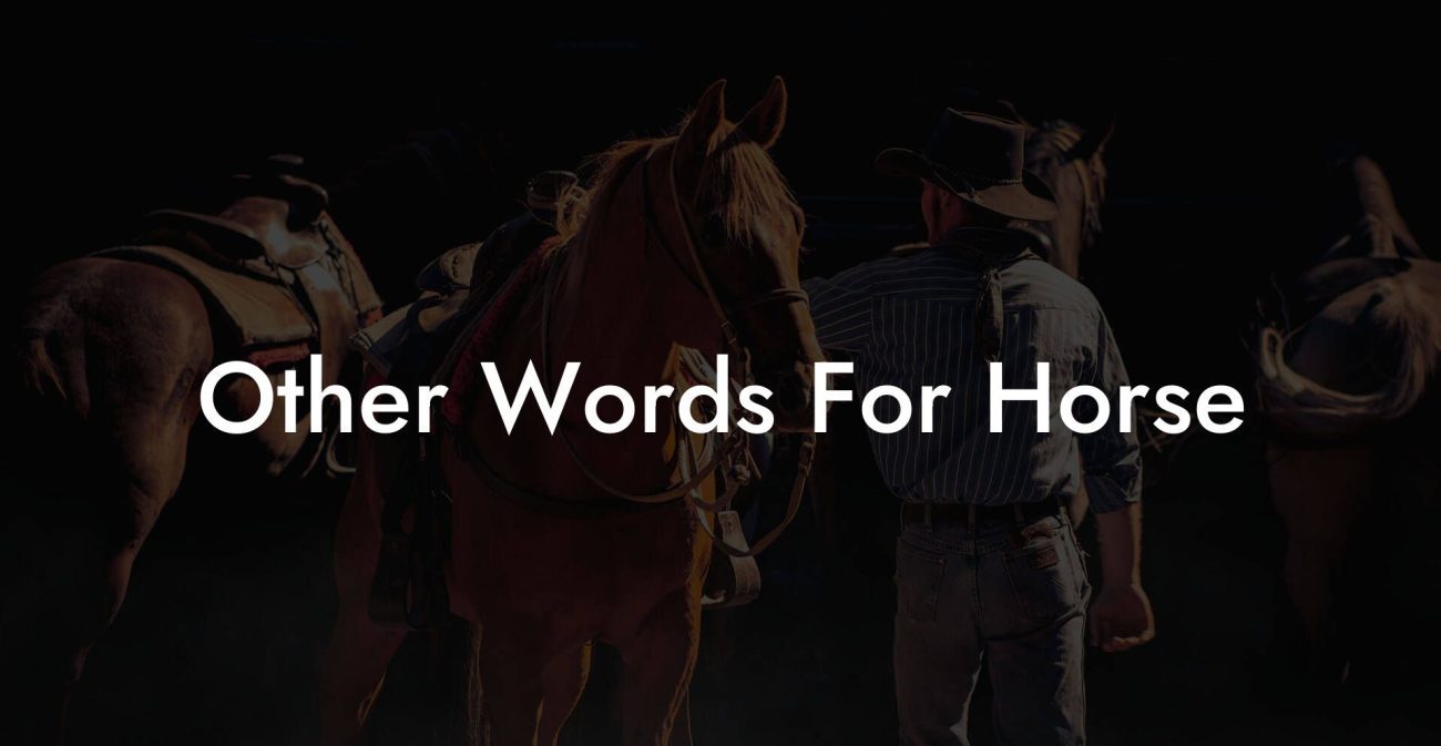 Other Words For Horse