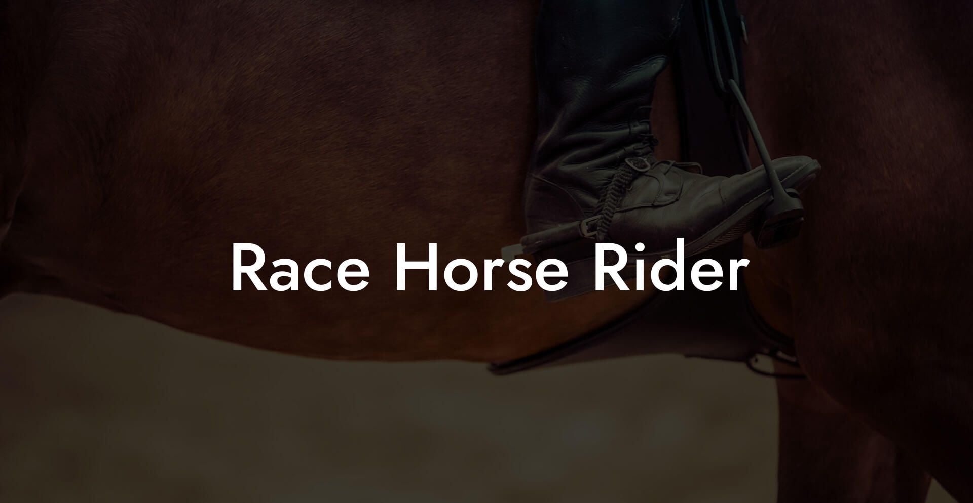 Race Horse Rider