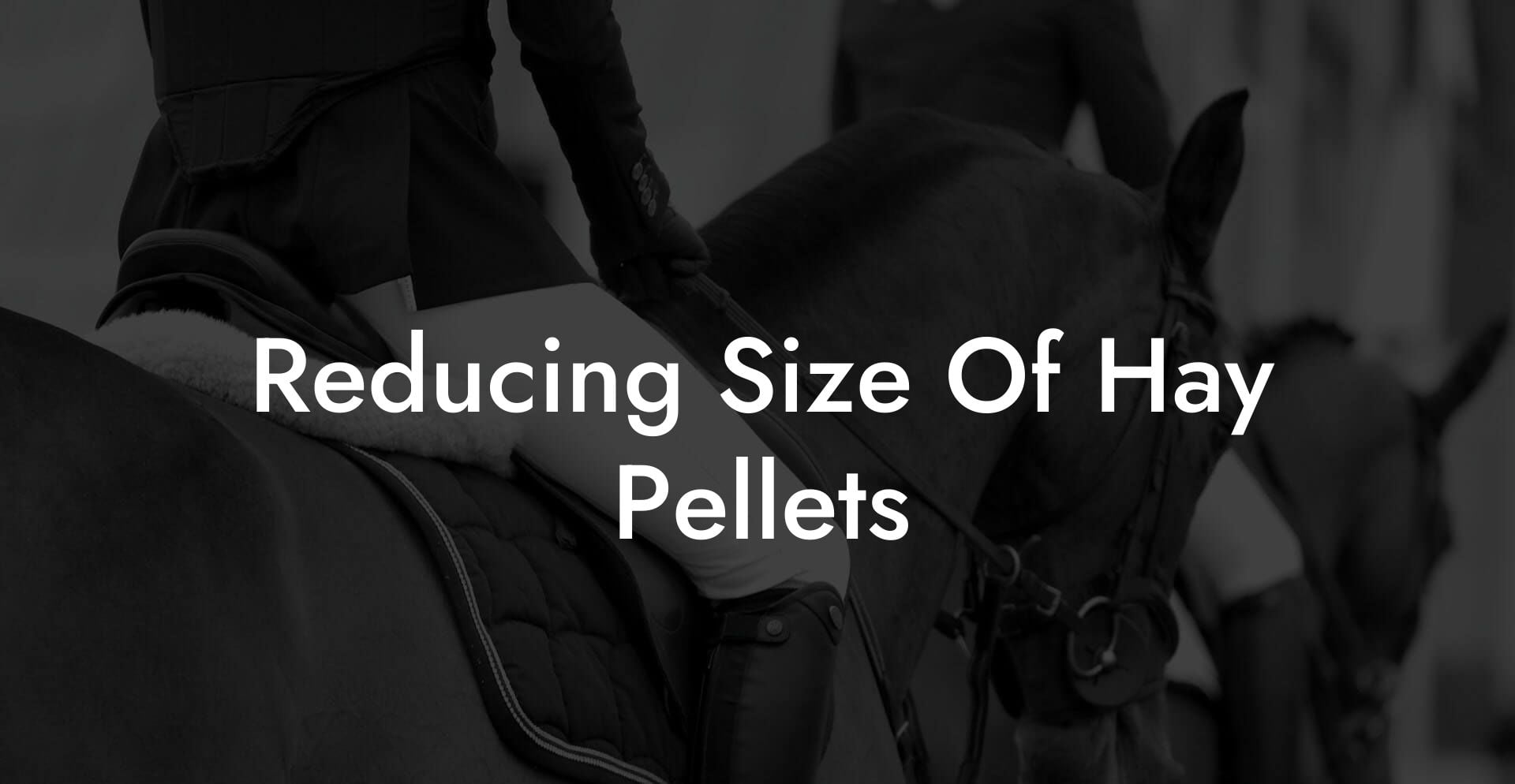 Reducing Size Of Hay Pellets