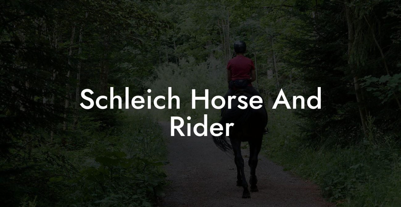 Schleich Horse And Rider