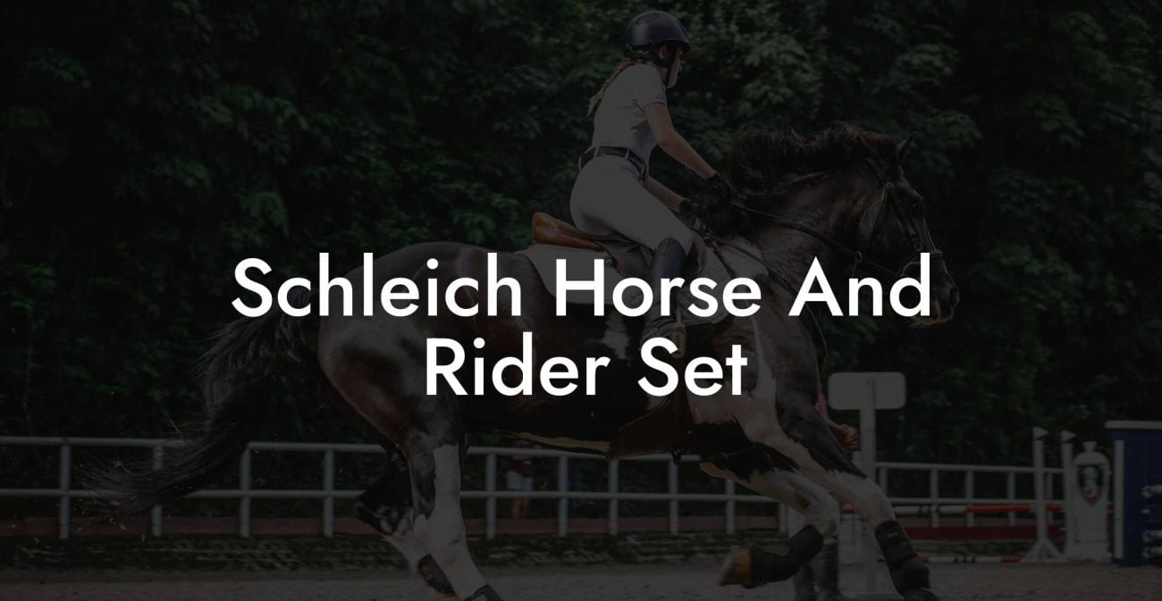 Schleich Horse And Rider Set