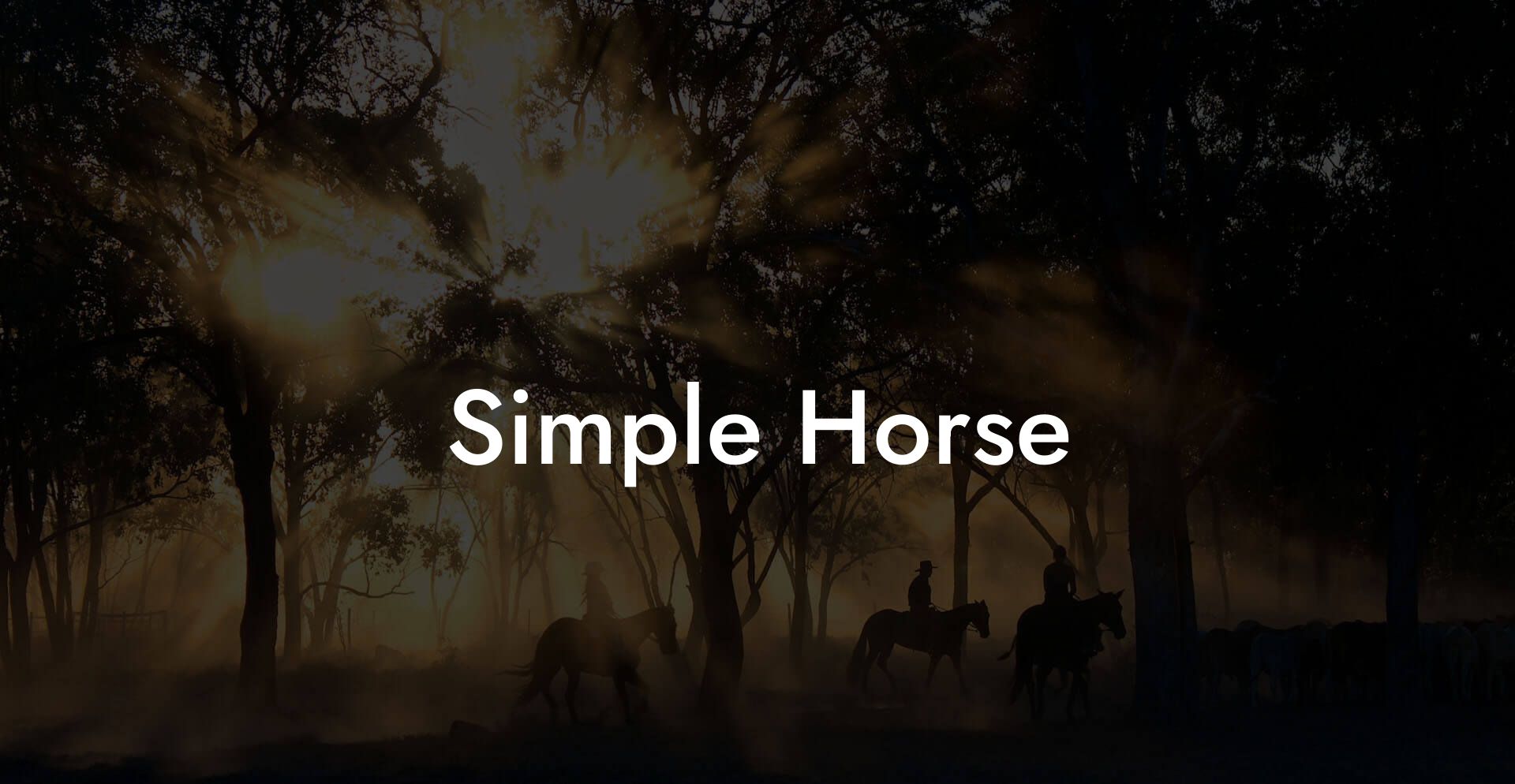 Simple Horse