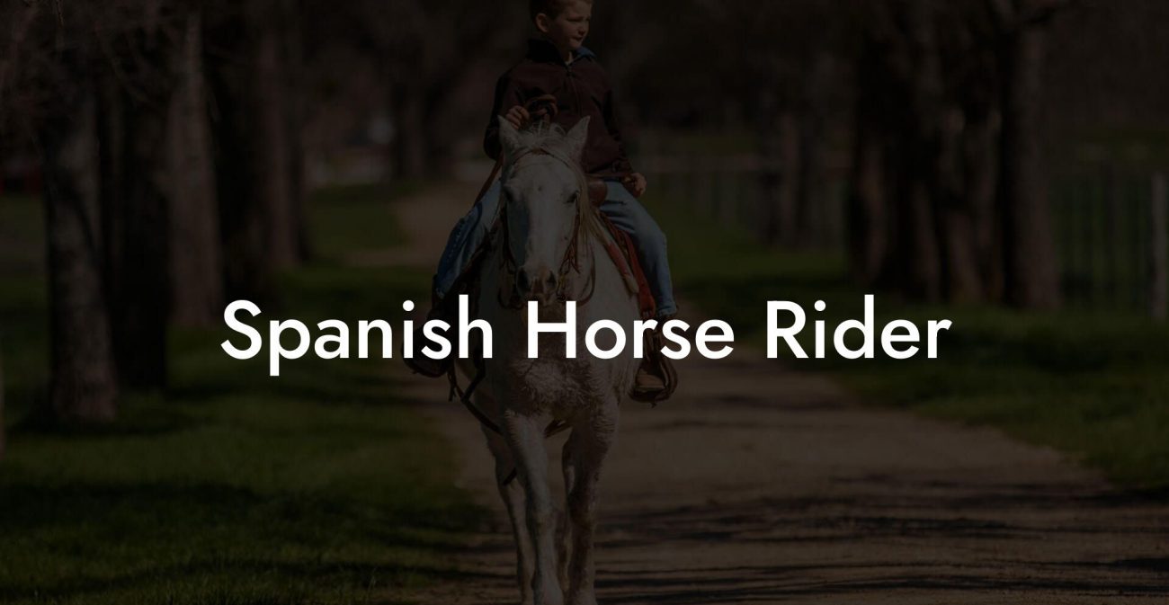 Spanish Horse Rider