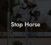 Stop Horse