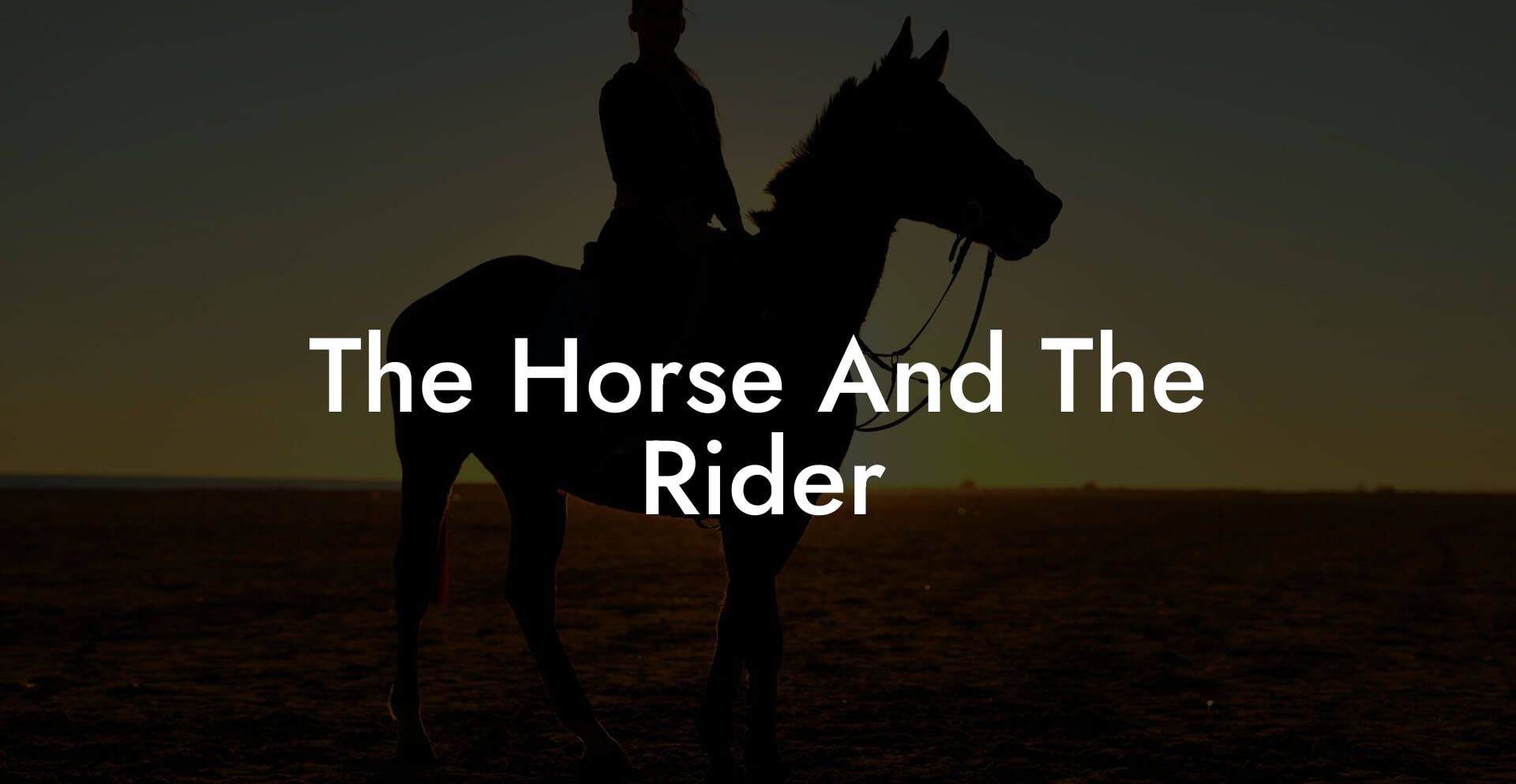 The Horse And The Rider