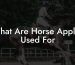 What Are Horse Apples Used For