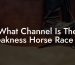 What Channel Is The Preakness Horse Race On