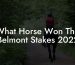 What Horse Won The Belmont Stakes 2022