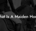 What Is A Maiden Horse