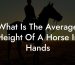 What Is The Average Height Of A Horse In Hands