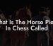 What Is The Horse Piece In Chess Called