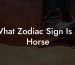 What Zodiac Sign Is A Horse