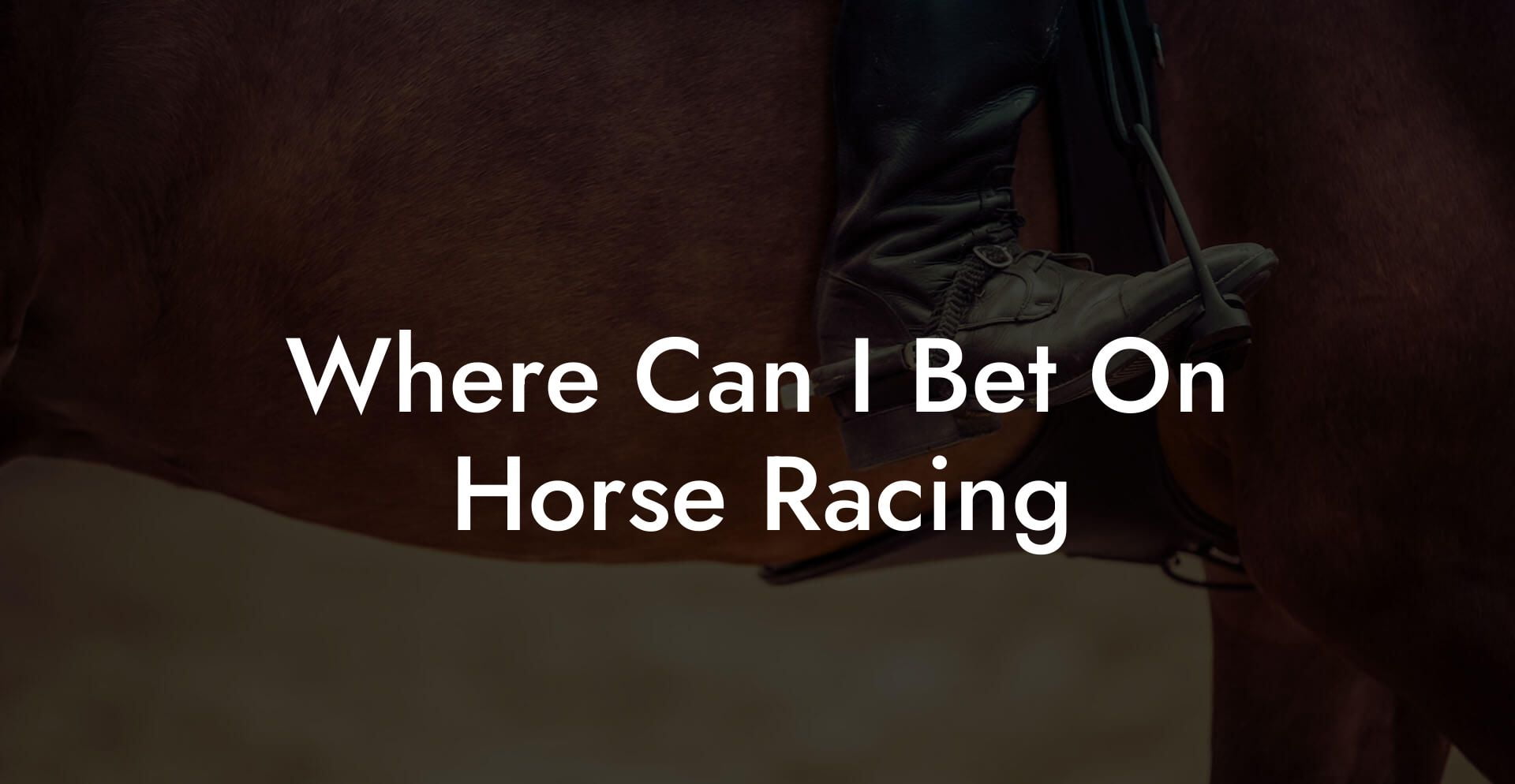 Where Can I Bet On Horse Racing