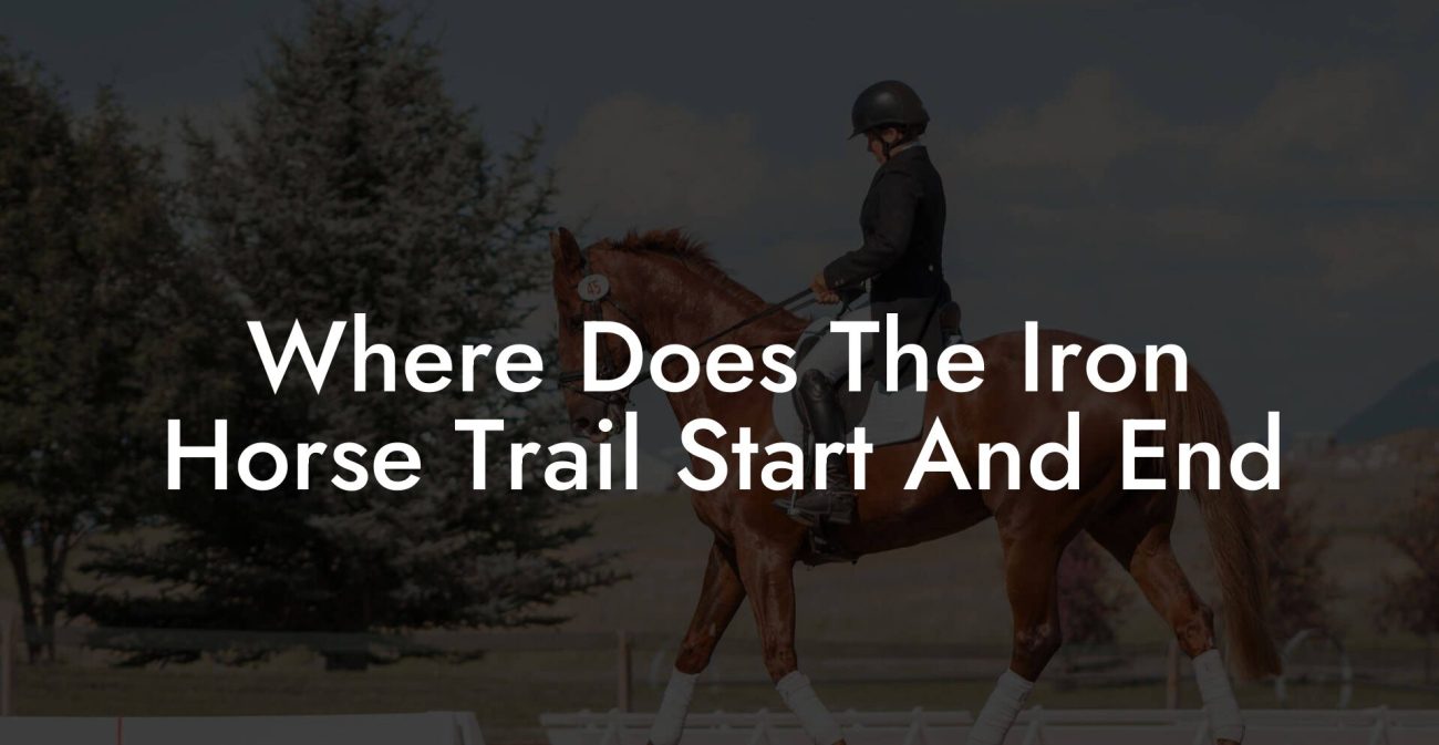 Where Does The Iron Horse Trail Start And End