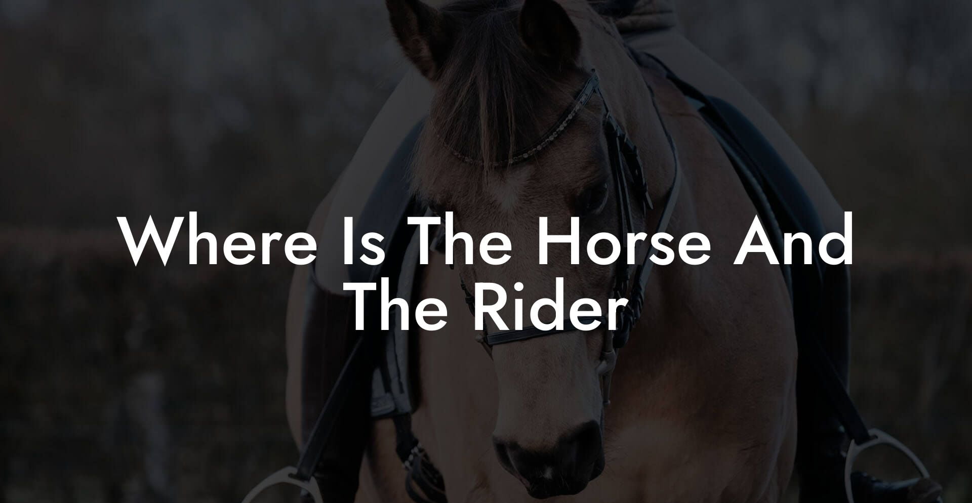 Where Is The Horse And The Rider