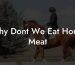 Why Dont We Eat Horse Meat