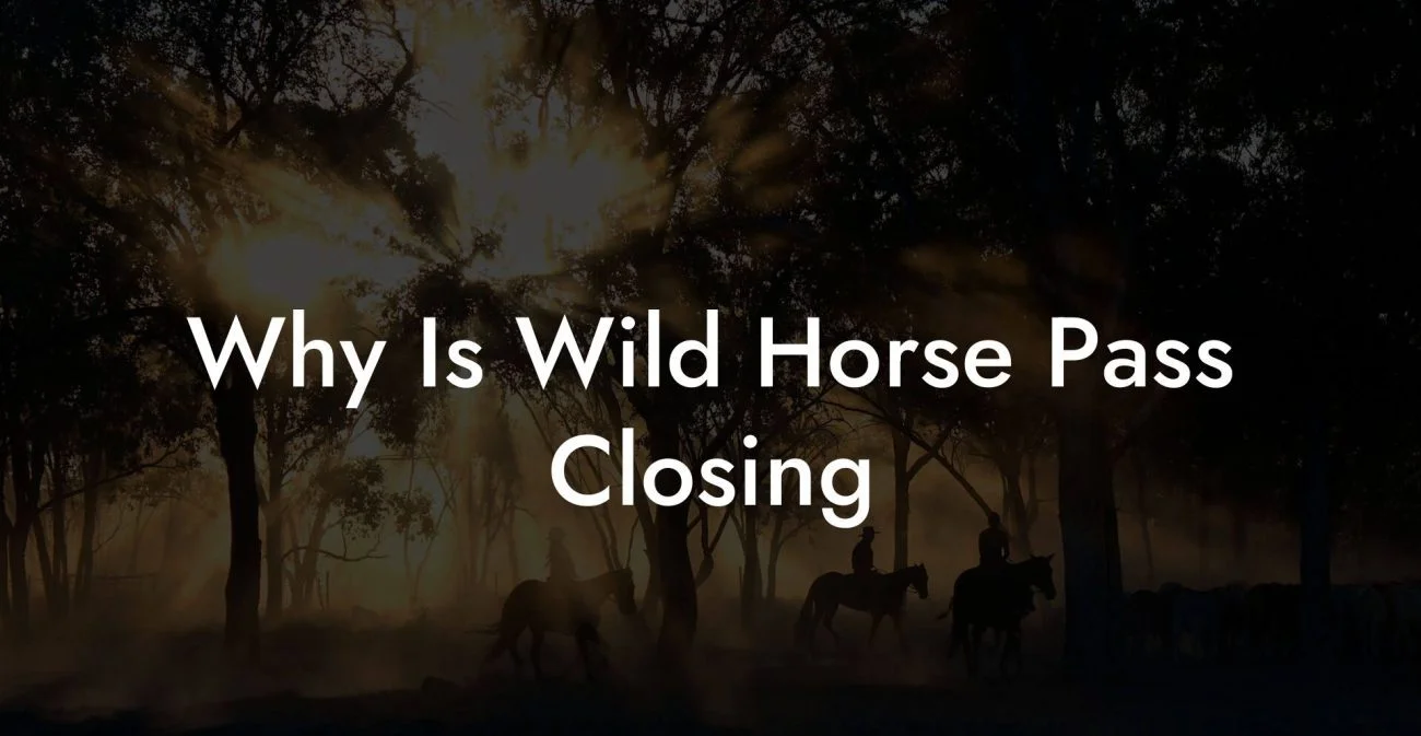 Why Is Wild Horse Pass Closing